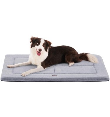 Made4Pets Dog Crate Pad Bed for Medium Large Dogs, 35''L x 23''W x 1''Th, Gray 