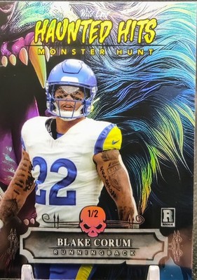 2024 Wild Card Haunted Hits Football Blake Coram Werewolf Foil