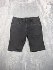 The Perfect Jean NYC Shorts Mens 31 Black Skinny Fit Denim Stretch JS9T2BB0T