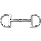 Myler MB 32 Mullen Barrel Dee Snaffle Horse Bit - 5” Mouth Stainless Steel with