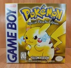 MINTY BOX CIB Pokemon Yellow 1st Print complete in gameboy gb CLEAN lot vgc A+