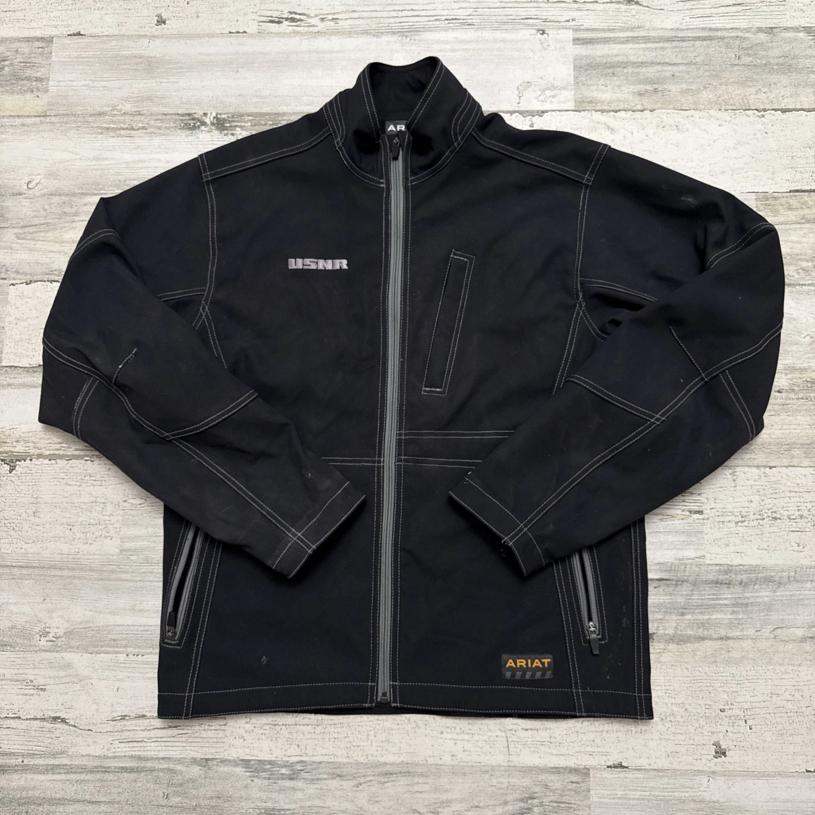 Ariat Rebar Men's Jacket Black Insulated Durable Work Wear USNR Reserves Small