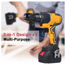 Cordless Power Tool Combo Kits Cordless Drill Impact Driver for Drilling TOXY