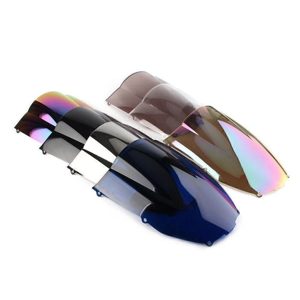 For Kawasaki Ninja ZX6R 2000-2002 01 Windscreen Windshield Motor Double Bubble Foto 2 de 4