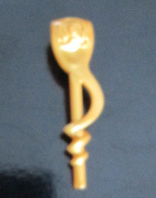 LEGO NINJAGO Minifig Accessory, Snake / Serpent Staff 98134 W Venomari 1x1 Tile