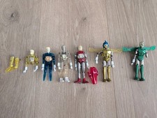 VTG 1976 Mego Micronauts Time Traveler, Galactic Warrior Space Glider Lot Of 6