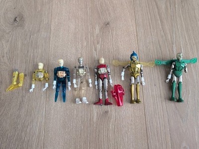 VTG 1976 Mego Micronauts Time Traveler, Galactic Warrior & Space Glider Lot Of 6