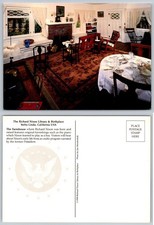 1990 Richard Nixon Birthplace Farmhouse Interior Postcard Yorba Linda CA