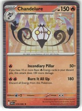 Chandelure 018/086 Holo White Flare Pokemon TCG
