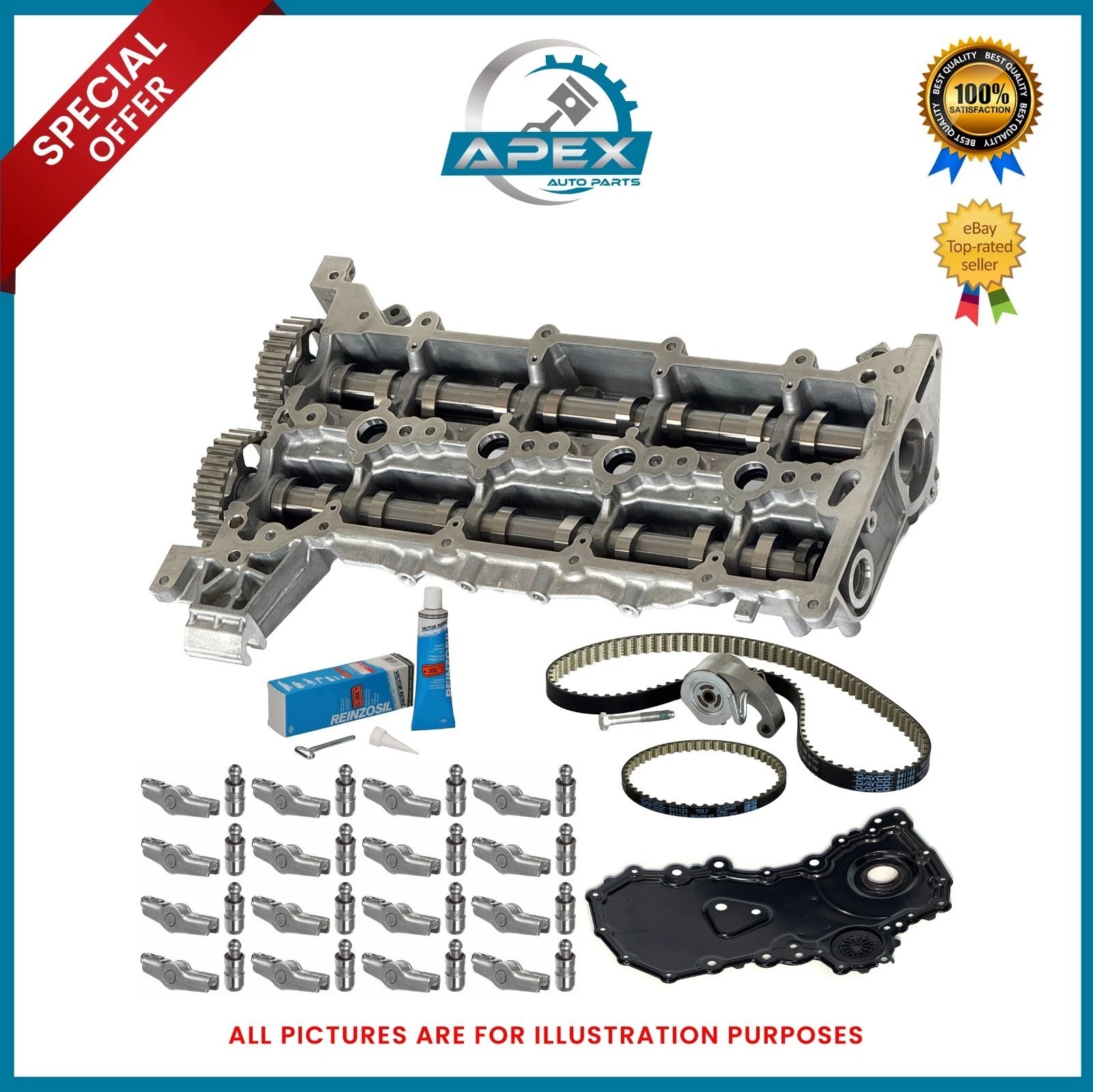 FORD 2.0 ECOBLUE YLF6 CAM CARRIER KIT WITH TIMING BELT KIT AND COVER GK2Q6E262AF