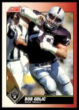 1991 Score #129 Bob Golic