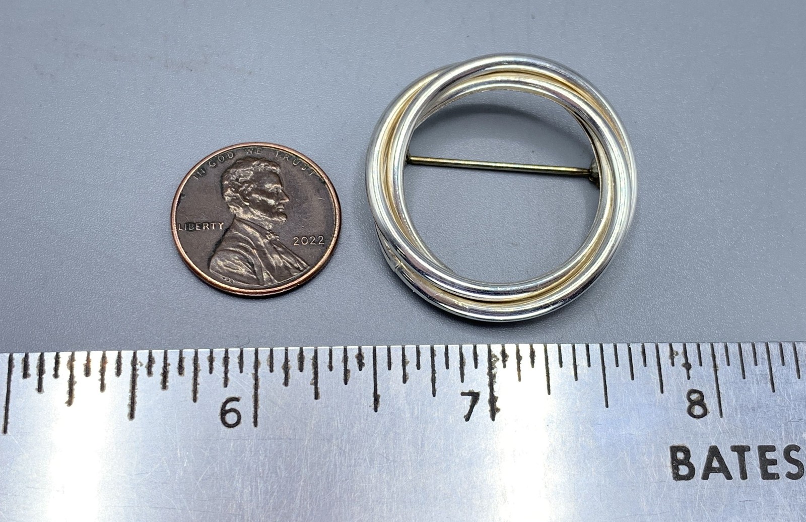 Sterling Silver Circular Brooch - image 3