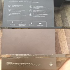 Oppo Enco X earbuds, earbuds spares cover box and user manual new condition