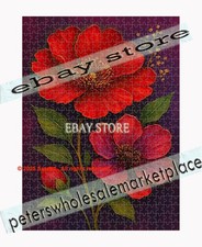 500 piece jigsaw puzzle Red Garden Flower Floral botanical