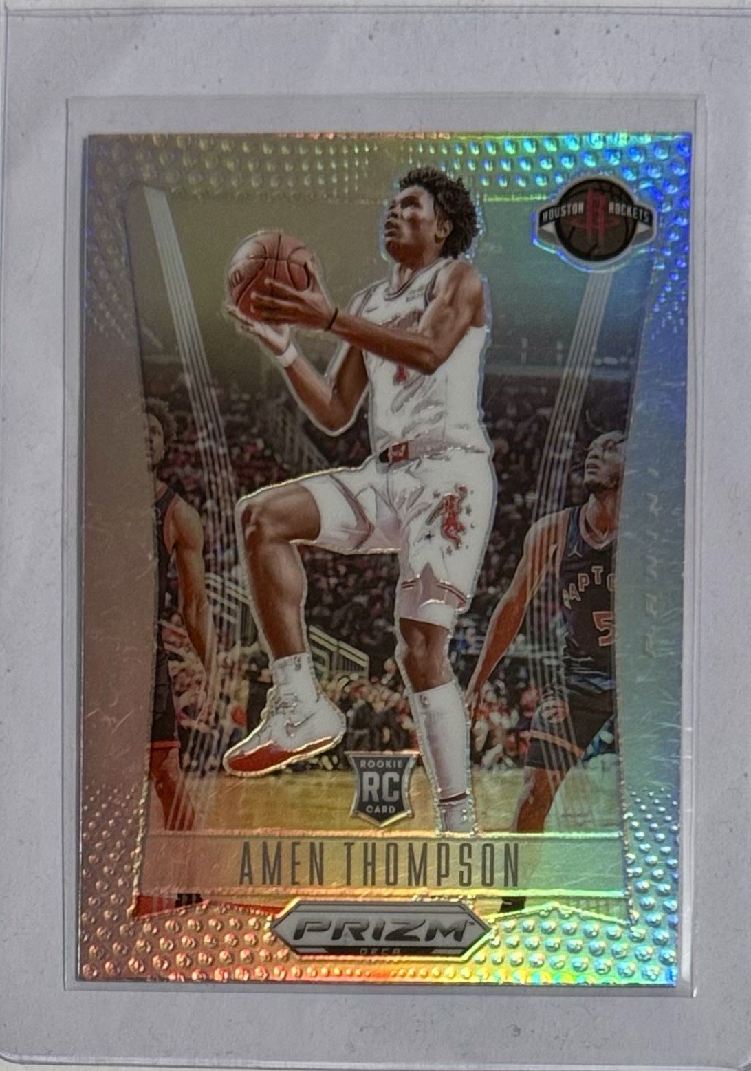 2023-24 Panini Prizm DECA Amen Thompson #294 Silver Prizm Rookie RC Rockets