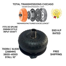 4L60E 700R4 TORQUE CONVERTER 3800-4000 HIGH STALL 10" 298MM 1 YEAR WARRANTY