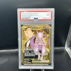 Pokémon Mewtwo EX TCG Hyper Rare Card 240/182 Team Rockets, PSA 9