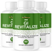 GI Revitalize -Digestive Support- 3 Bottles- 180 Capsules