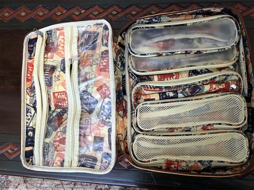 Samantha Brown 4 pc Luggage Set yellow/brown (wheeled) - Picture 8 of 8