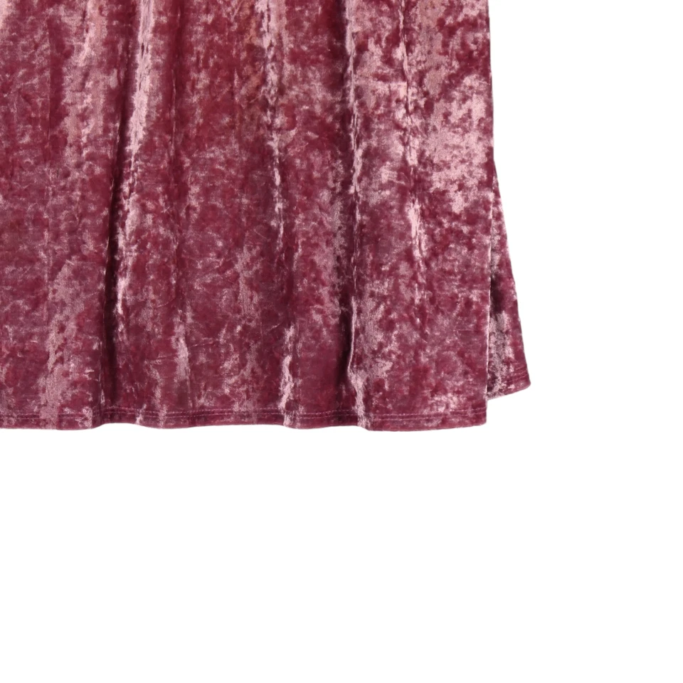 Camisón romántico para mujer talla XL rosa aplastado elástico terciopelo lencería Foto 4 de 4