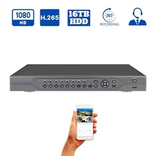 Evertech 32 Channel H265 Digital Video Recorder 16TB HDD Recording Memory Remote