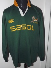 2005-06 Sudáfrica L/S Techtex Rugby (XXL) Camiseta Camiseta Maglia Camiseta