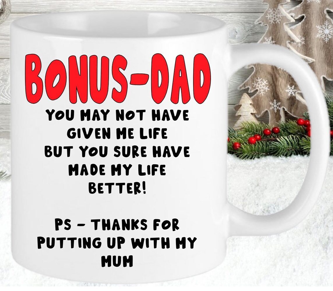 Bonus Dad Mug Personalised Customised Stepdad Father S Day Birthday Christmas