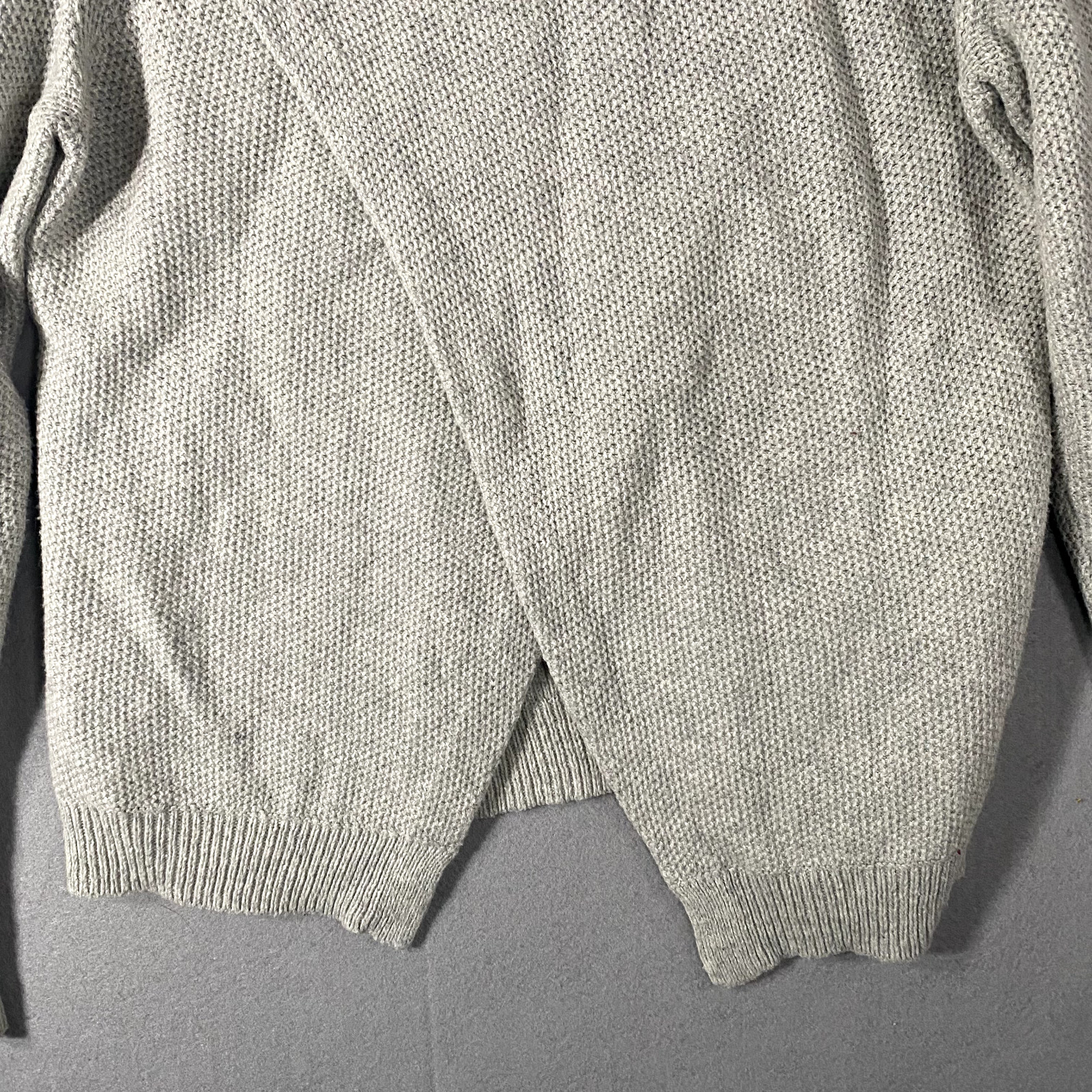Madewell Knit Split Back Gray Pullover Sweater Wo… - image 8