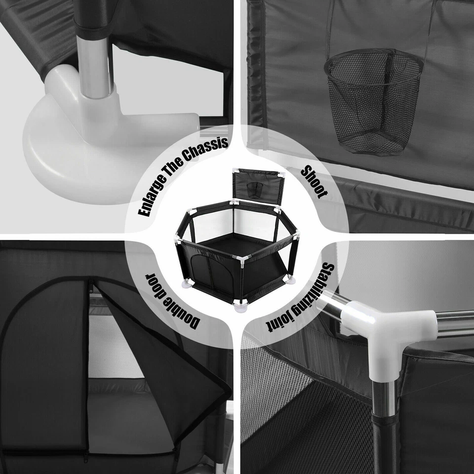 Складной детский манеж забор безопасность игровой двор дышащий прочный Oxford 10 мяч - Изображение 4 из 4