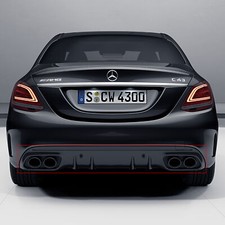 C43 AMG Facelift Diffusor C-Klasse W205 S205 mit Nightpaket ohne AHK
