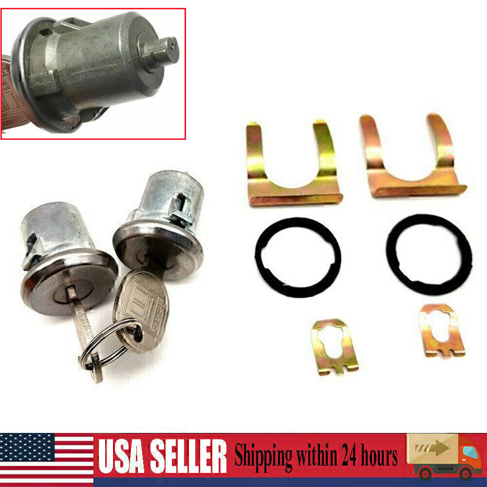 Door Lock Cylinder with Keys Replacement for Chevy C10 C20 C30 1500 SUV Truck