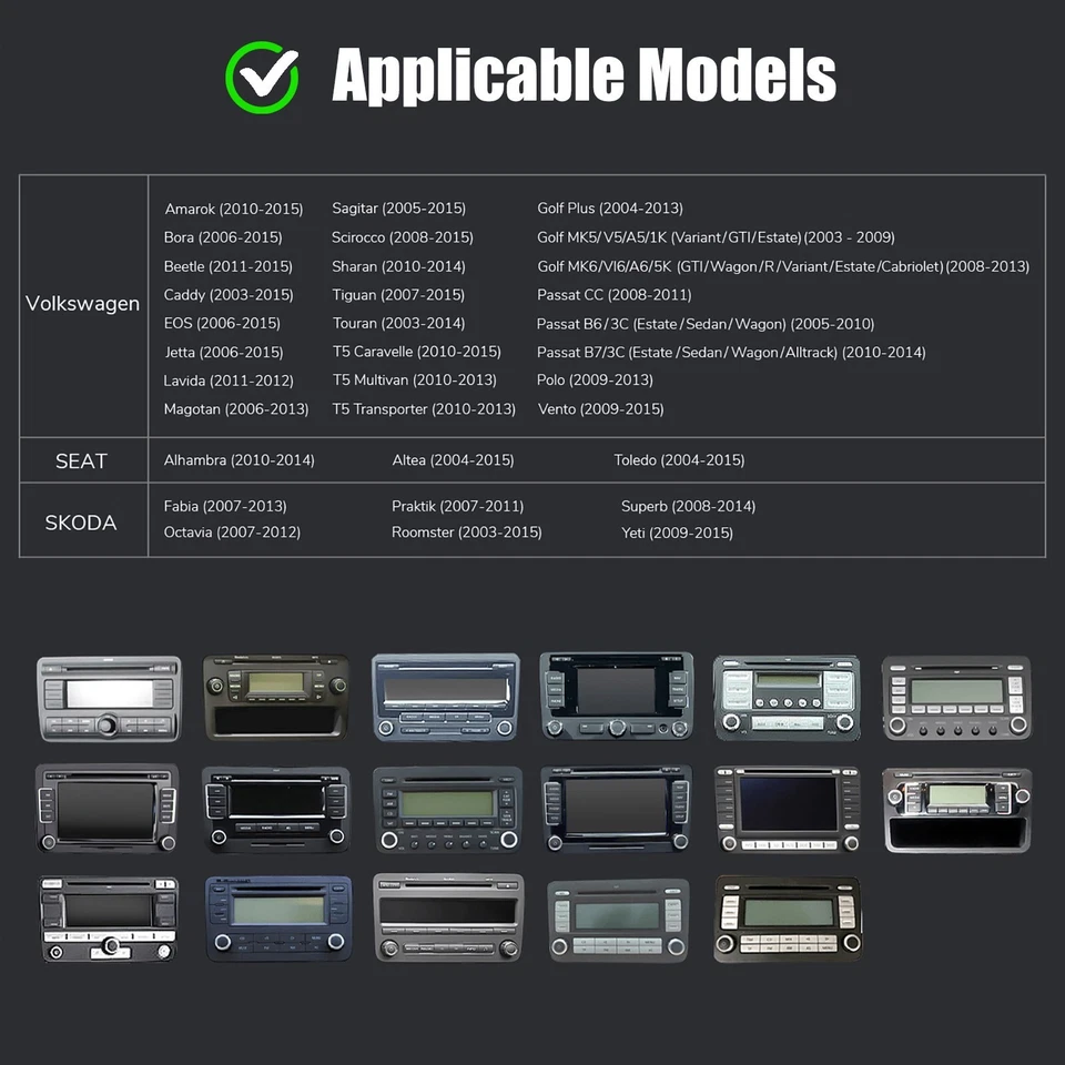 4-64VOLKSWAGEN VW TRANSPORTER CarPlay Auto Stereo Radio Android Head Unit CAM - Image 2 of 4