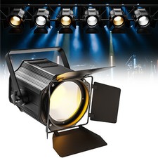 Par Light Dual Color COB 200W Spotlights Disco Stage Lighting DMX with Barn Door