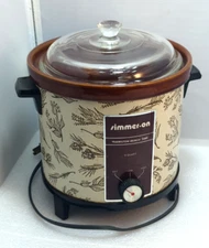 Vintage Hamilton Beach Scovill Mfg. 4 QT Simmer-On Crock Pot Model 454 EWC