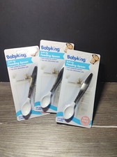 Lot of 3 Baby King Soft Tip Feeding Spoon baby food spoons free shipping 2019