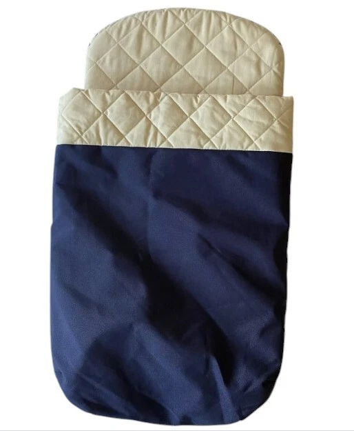 Housse De Couffin Pour Poussette Bugaboo Frog En Toile Bleu Orange - Photo 2/4