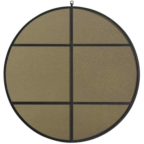 Elegant Decor Rowan 42" Round Metal Frame Hooked Mirror in Black - Picture 4 of 11