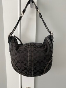 monogram coach purse