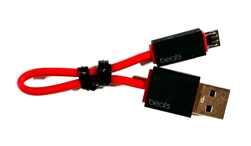 Genuine Beats by Dre Micro USB Cable Charging For Studio 3 2 Solo 3 RED - Image 3 of 3
