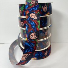Superman DC Comics Printed Grosgrain Ribbon 5 Spools 1" 3yds Crafts