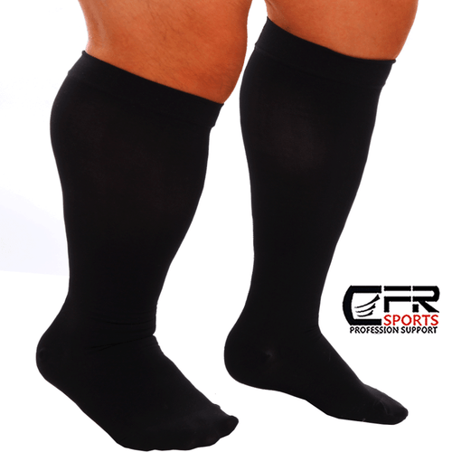 Pair Plus Size Knee High Compression Socks Men Women Medical Stockings S-7XL CFR - Picture 17 of 23