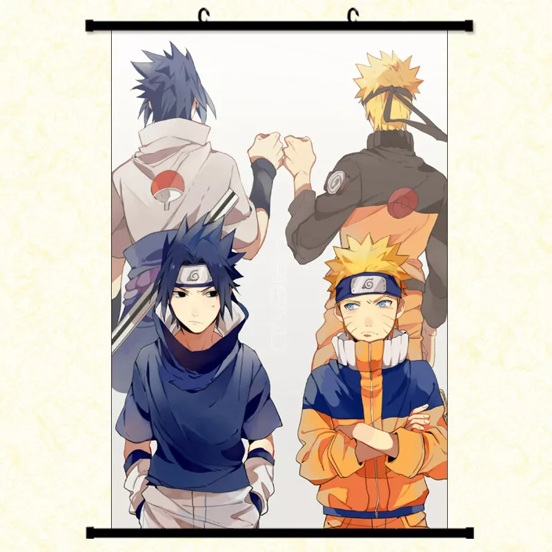 NARUTO ANIME WALL POSTER, PACK OF 18 wall collage kit, ANIME WALL COLLAGE6  * 4 inches, Naruto Uzumaki, Sasuke Uchiha