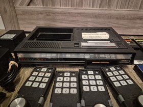 ColecoVision Console - Untested W Super Controller Power 4 Controllers + 9 Games