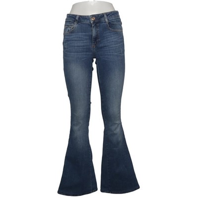 Zara, Jeans, Größe: 38, Blau, Einfarbig, Denim, Damen #dbx