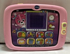 Vtech Light-Up Baby Touch Tablet Educational Play Toy Pink Tested Works FREE SH.