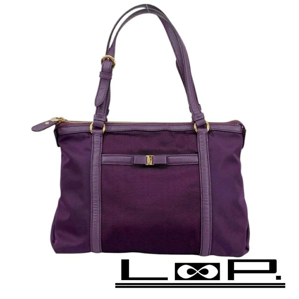 Salvatore Ferragamo Tote Purple Bags & Handbags for Women for sale