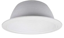 6 Inch Recessed Baffle Trim, White, 17511, Fits 6 Inch Housings, Ceiling