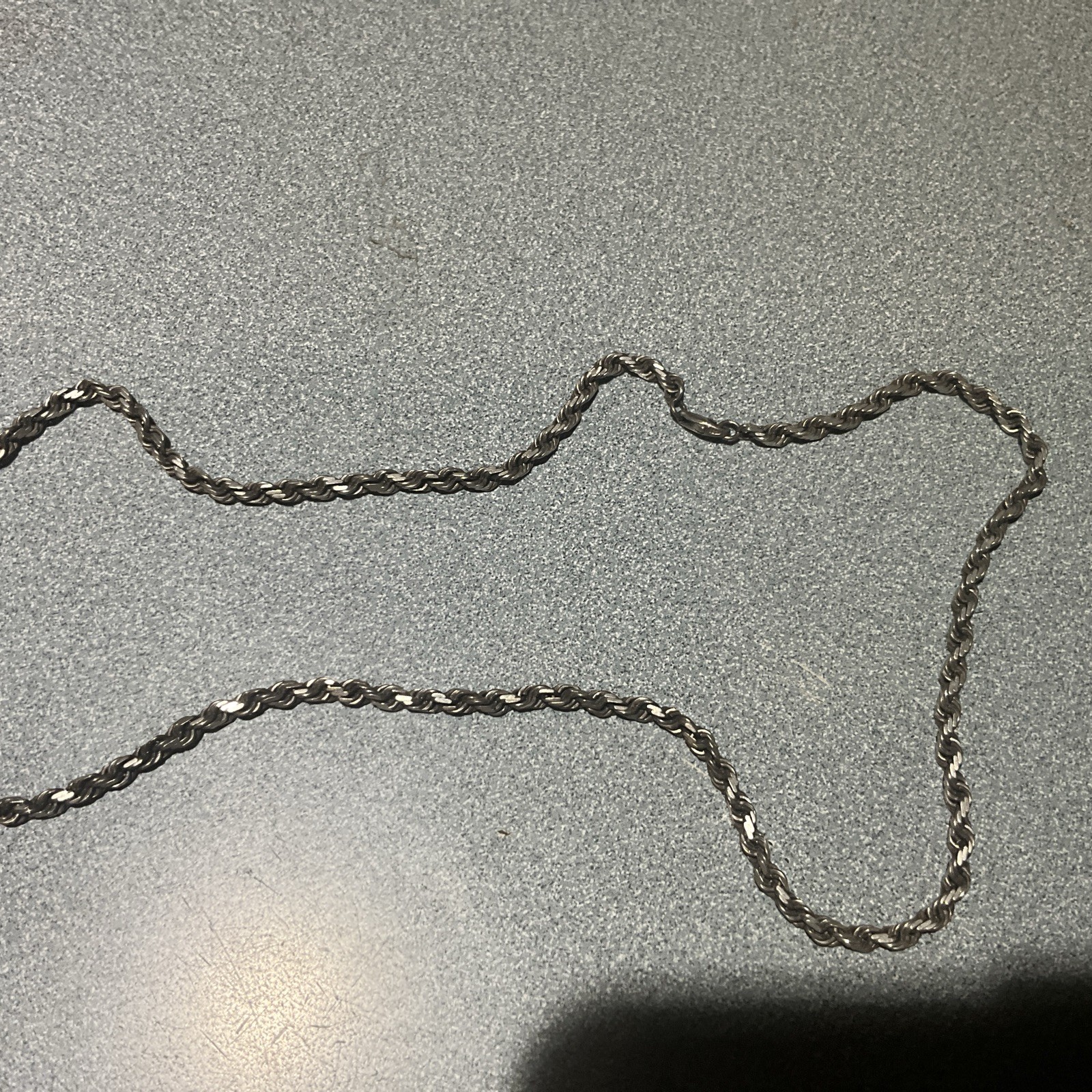 SOLID Sterling Silver - Twisted Chain 20" Necklac… - image 2