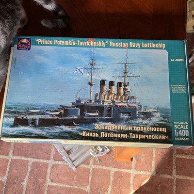 Russian Battleship Prince Potempkin-Tavricheskiy 1905 1/400 By Ark Models AK...