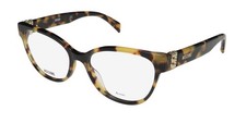 NEW MOSCHINO 509 EYEGLASSES 52-17-140 CAT EYE WOMENS MULTI-COLOR PLASTIC